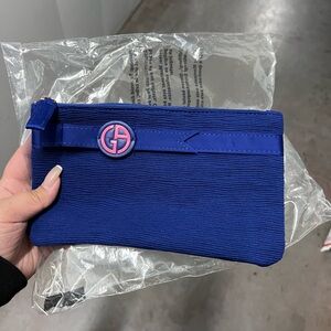 Armani Blue&Pink Makeup Pouch